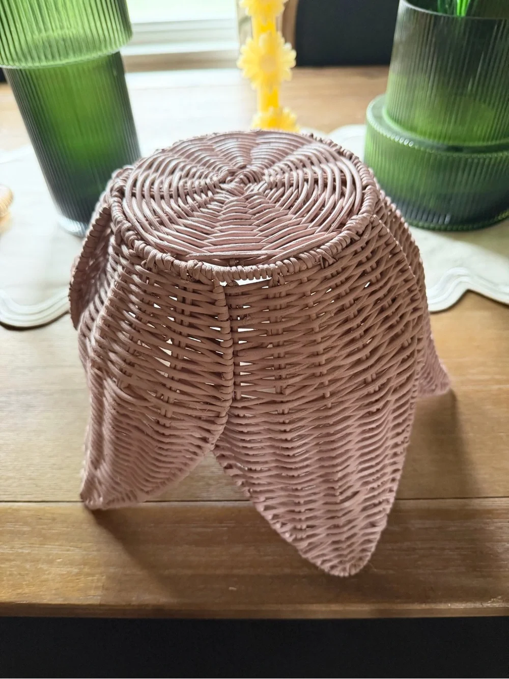Tulip wicker baskets. Set of 2